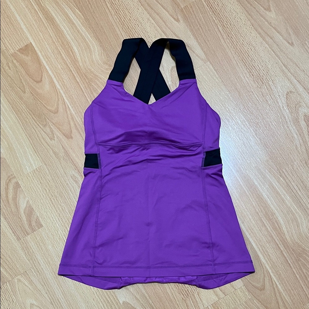 Lululemon Athletica Purple Tank with Black Straps